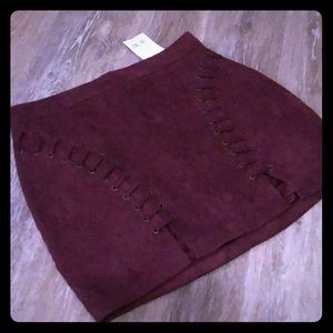 Burgundy Skirt